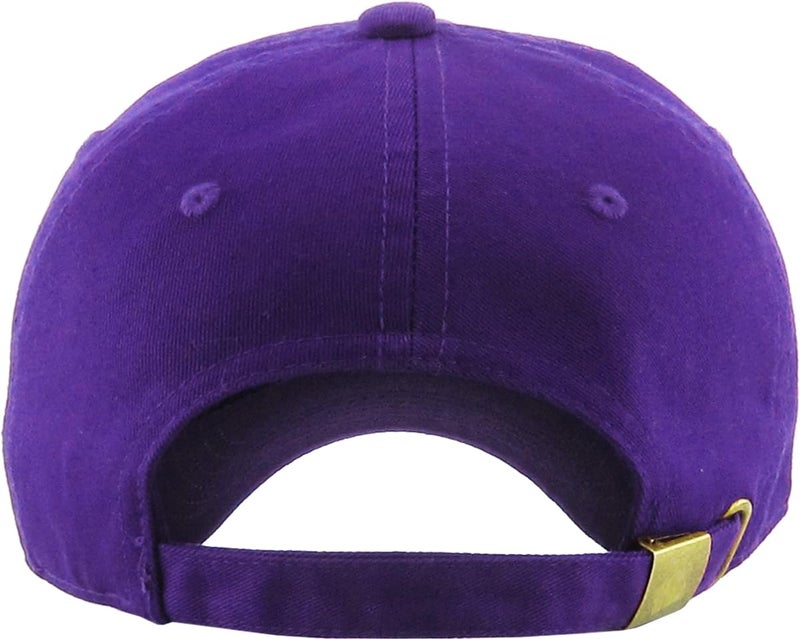 KBETHOS KB-LOW PUR Classic Cotton Dad Hat Adjustable Plain Cap. Polo Style Low Profile (Unstructured) (Classic) Purple Adjustable - Image 3